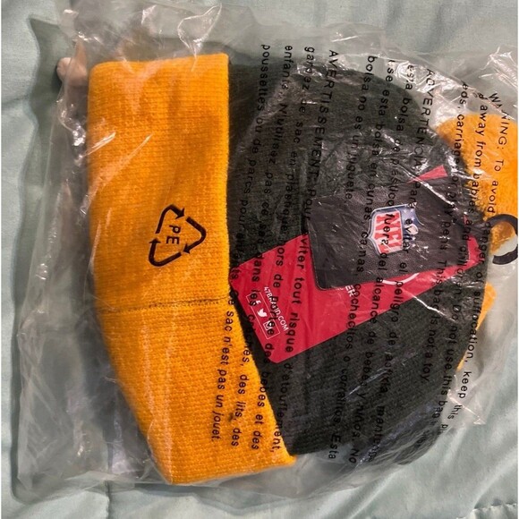 Green Bay Packers Toddler Knit Hat & Mittens Set ’47 Brand Bam Bam NEW - Picture 2 of 2